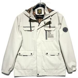 Leduntino Find Your Own Way Jacket Women's Large Removable Hood Waterproof Lined